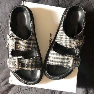 SOLD Isabel Marant ~ Flannel Strap Sandal